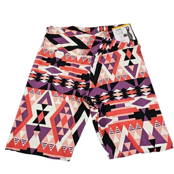 No Boundaries Sueded Crossover Waist Aztec Print Ankle Length Leggings NWT - Picture 14 of 16